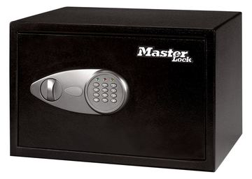 MasterLock Mittelgroer digitaler Safe mit Kombination - Schwarz - Grau - Zahlenschloss - Stahl - 350mm - 270mm - 220mm von LumaTech