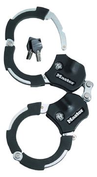 MasterLock Street Cuff Slot - Ringschloss - Schwarz - Silber - Stahl - Schlüssel - 360 mm - 7,6 mm von LumaTech