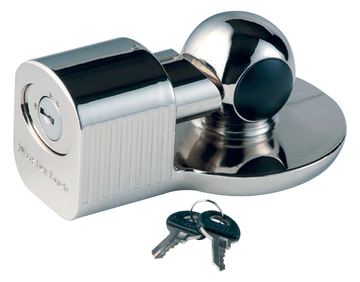 MasterLock Universelles Anhängerkupplungsschloss - Silber - Flachschlüssel - 2 Stück(e) - Anhänger - LKW - 48,51,59 mm von LumaTech