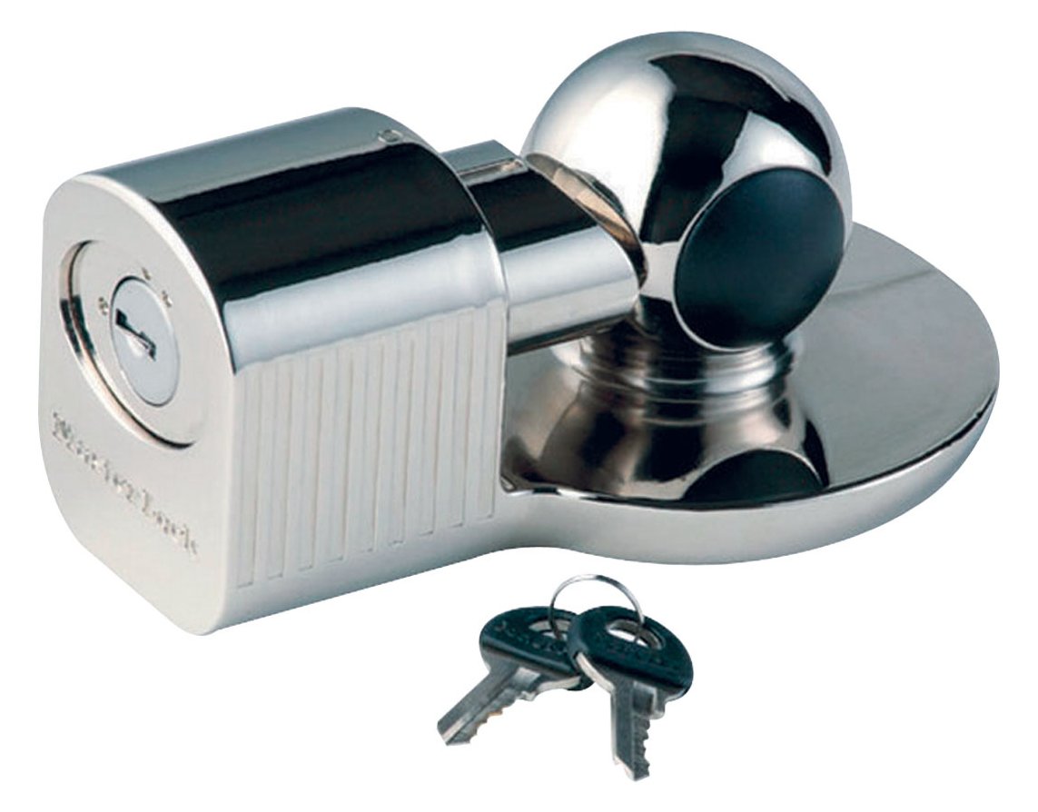 MasterLock Universelles Anhängerkupplungsschloss - Silber - Flachschlüssel - 2 Stück(e) - Anhänger - LKW - 48,51,59 mm