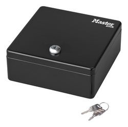 MasterLock Verschliebare Kassette fr Mnzen und Schlssel Gre S - Schwarz - Stahl - 1 Stück(e) - 170 mm - 170 mm von LumaTech