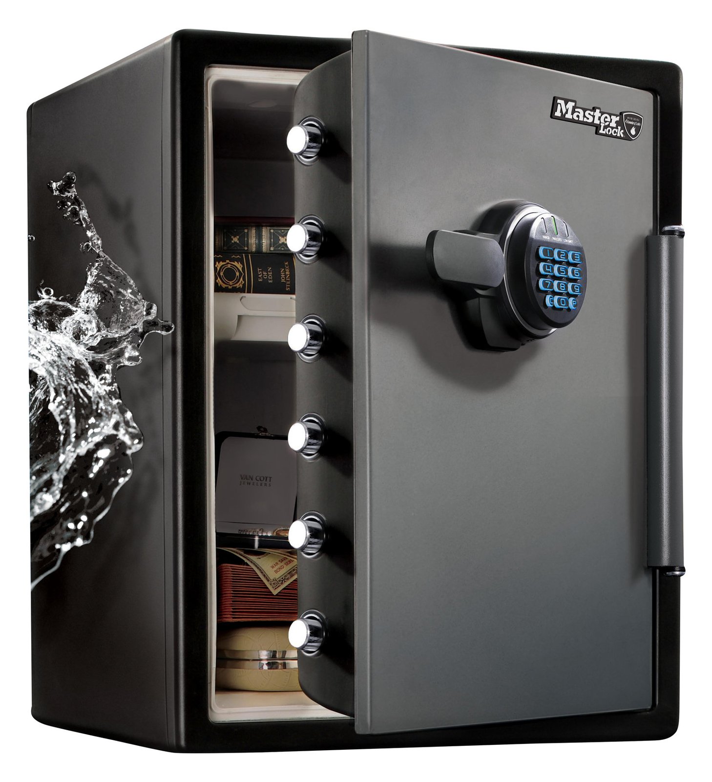 MasterLock XXL-Sicherheitssafe mit digitaler Kombination - Schwarz - Grau - Zahlenschloss - 472mm - 490mm - 605mm