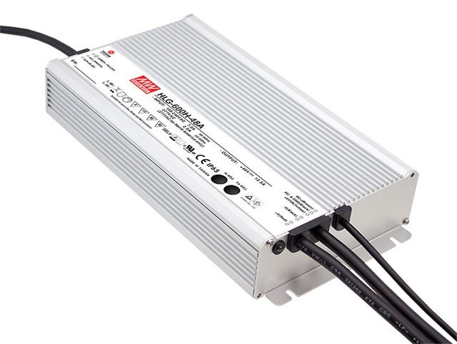 Meanwell MEAN WELL HLG-600H-24B - Metallisch - 90 - 305 V - 47 - 63 Hz - 144 mm - 48,5 mm - 280 mm