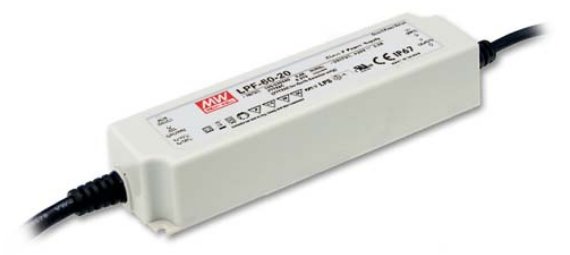 Meanwell MEAN WELL LPF-60-48 - Weiß - 90 - 305 V - 47 - 63 Hz - 43 mm - 32 mm - 162,5 mm