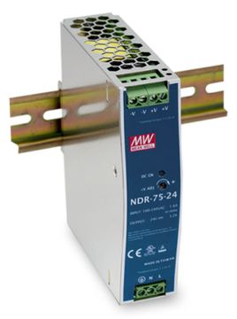 Meanwell MEAN WELL NDR-75-48 - 76,8 W - 90 - 264 V - 47 - 63 Hz - 0.9 - 1.45 A - 60 ms - 89% von LumaTech