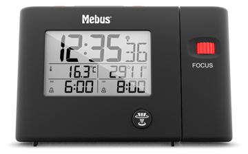Mebus 25795 - Digitaler Wecker - Rechteck - Schwarz - 12/24 h - F - °C - Zeit von LumaTech