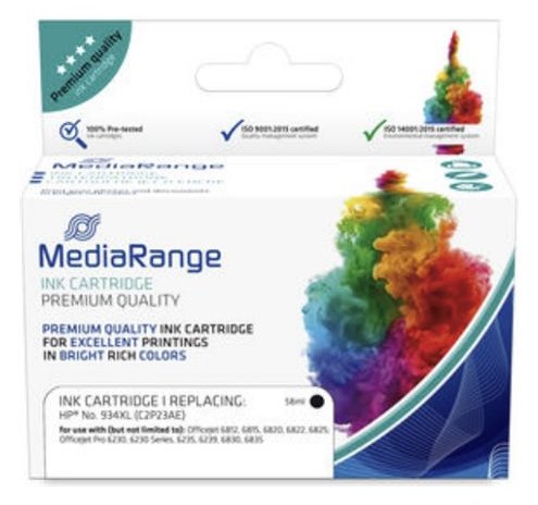 MEDIARANGE 56.6 ml - Schwarz - kompatibel - Tintenpatrone (Alternative zu: HP C2P23AE)