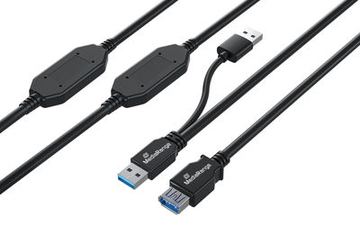 MEDIARANGE Aktives USB-Verlängerungskabel USB 3.0 sw - Digital/Daten - Verlängerungskabel - Digital/Daten von LumaTech