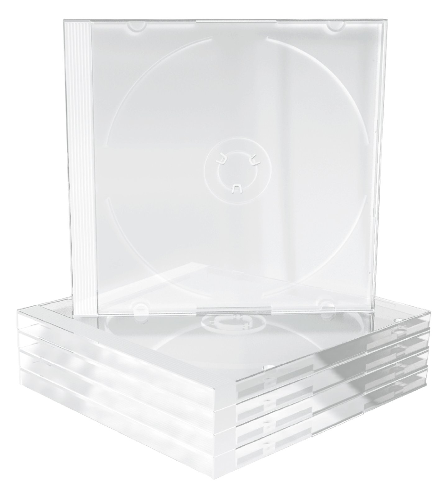 MEDIARANGE Behälter CD-Aufbewahrung - Kapazität: 1 CD/DVD - durchsichtig (Packung mit 100)