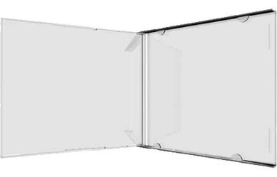 MEDIARANGE BOX110-200 - Schmuckschatulle - 1 Disks - Transparent - Kunststoff - 140 mm - 124 mm