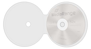MEDIARANGE Cliptray - CD-Umschläge - Kapazität: 1 CD - weiß (Packung mit 10) von LumaTech