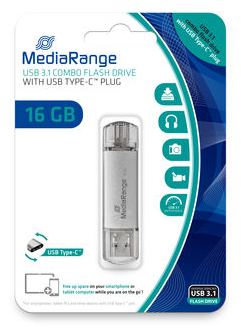 MEDIARANGE combo - USB-Flash-Laufwerk - 16 GB von LumaTech