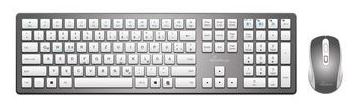 MEDIARANGE Funk-Tastatur und optis. Funk-Maus Set sil - Tastatur - Optisch - TL: Deutsch, QWERTZ von LumaTech