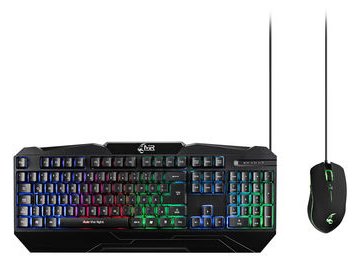 MEDIARANGE Gaming-Set Tastatur 104 Tast+ Maus 6-Tast - Tastatur - 2.400 dpi - TL: UK, QWERTY