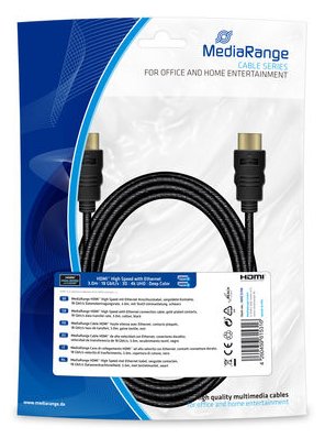 MEDIARANGE MRCS198 - 3 m - HDMI Typ A (Standard) - HDMI Typ A (Standard) - 18 Gbit/s - Schwarz