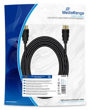 MEDIARANGE MRCS211 - 5 m - HDMI Typ A (Standard) - HDMI Typ A (Standard) - 10,2 Gbit/s - Schwarz von LumaTech