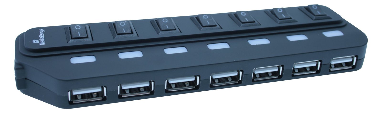 MEDIARANGE MRCS504 - Hub - 7 x USB 2.0 - Desktop