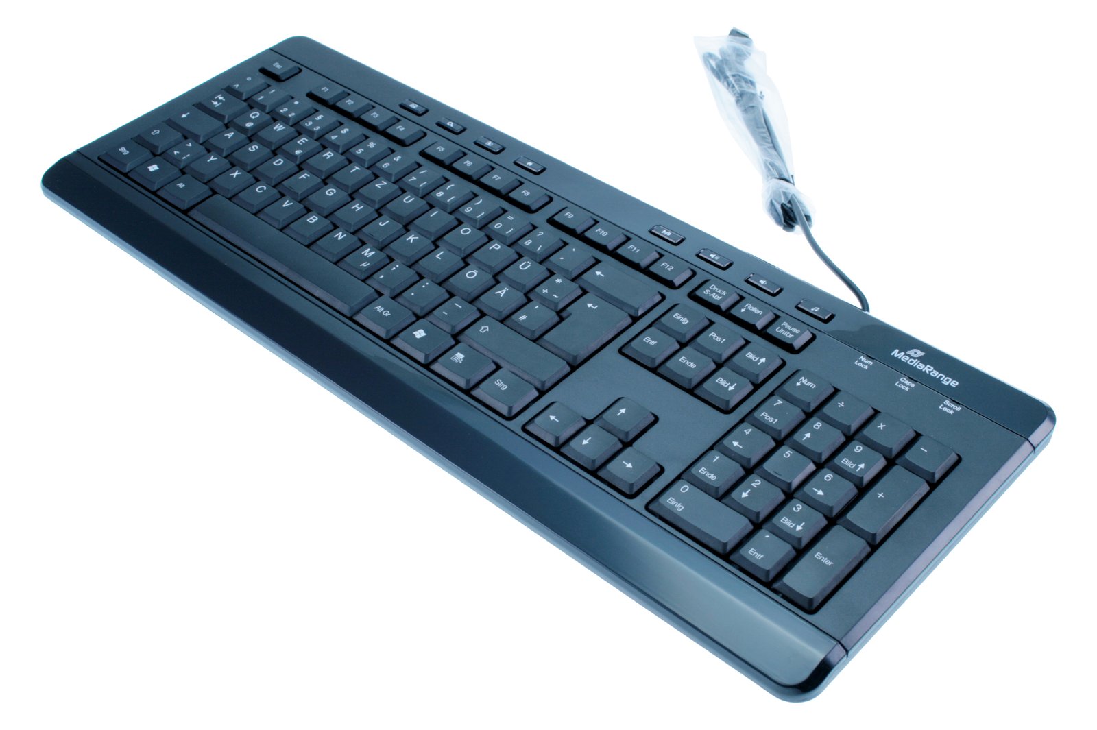 MEDIARANGE MROS102 - Tastatur - USB - Schwarz - TL: Deutsch, QWERTZ
