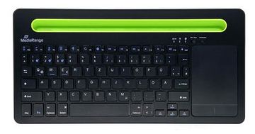 MEDIARANGE MROS131 - Tastatur - kompakt - mit Touchpad, Telefonhalter - TL: Deutsch, QWERTZ von LumaTech