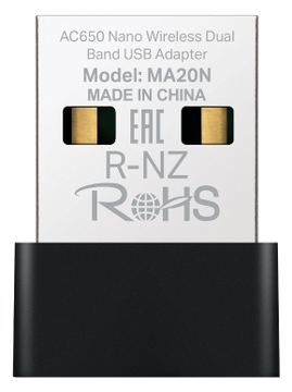 Mercusys MA20N AC650 Nano Wi-Fi USB Adapter - USB-Controller - 4.337 Mbps von LumaTech