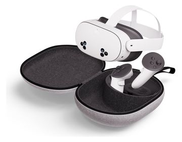 META Compact - Hartschalentasche für Virtual Reality Headset - recyceltes Filz, Thermoplastisches Polyurethan (TPU) von LumaTech