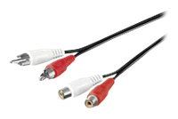 MicroConnect Audiokabel - RCA männlich zu RCA weiblich von LumaTech