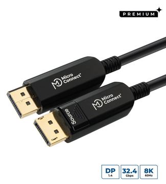 MicroConnect DisplayPort 1.4 8Ka60Hz Optic Fibre - Kabel - Digital/Display/Video von LumaTech