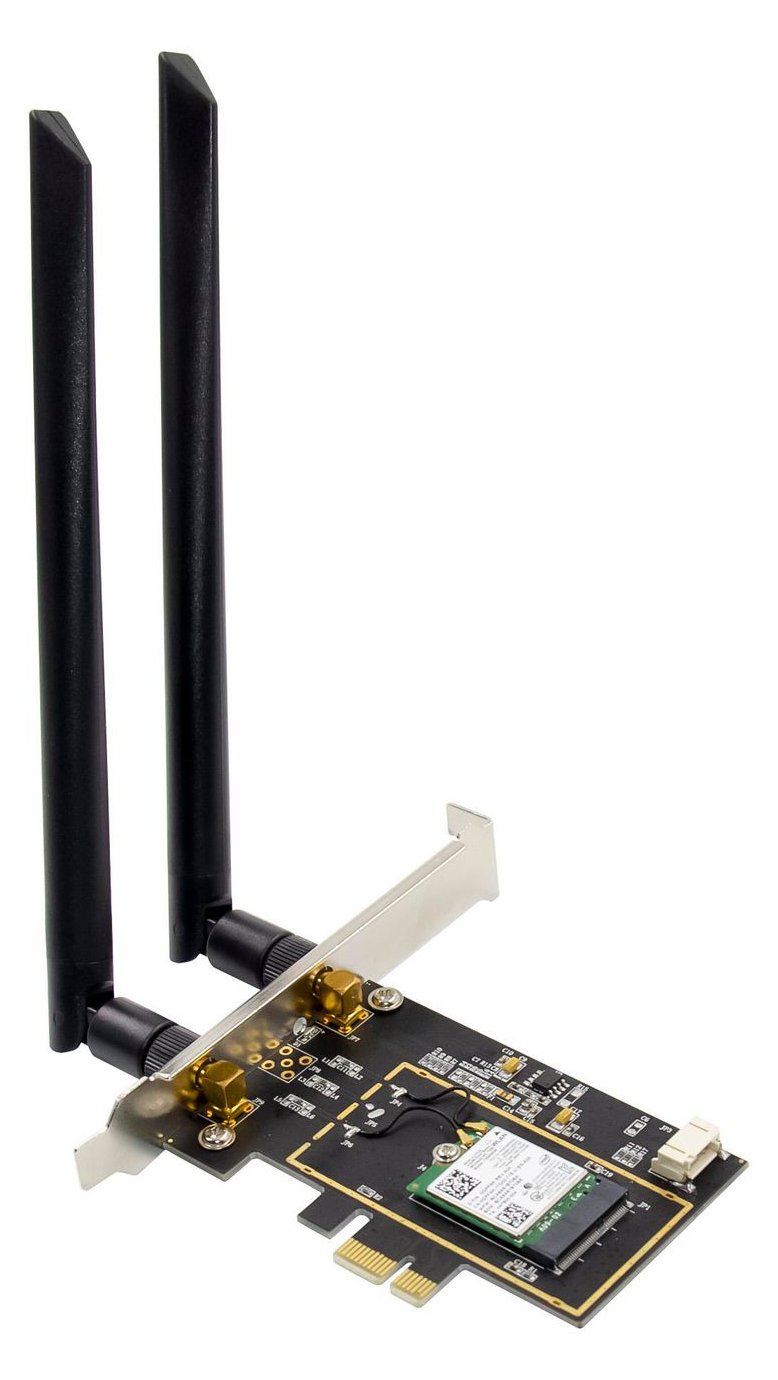 MicroConnect MC-PCIE-INT7260DUAL - Kabellos - PCI Express - Bluetooth - 3000 Mbit/s - Schwarz