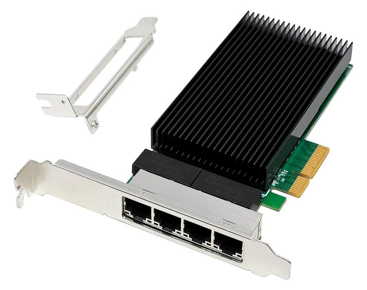 MicroConnect Network Card PCIe x4 I226-T4 Quad- 25G RJ45 - PCI-Express