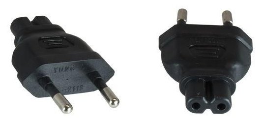 MicroConnect PEEUC7AD Typ M C7 Schwarz Netzstecker-Adapter