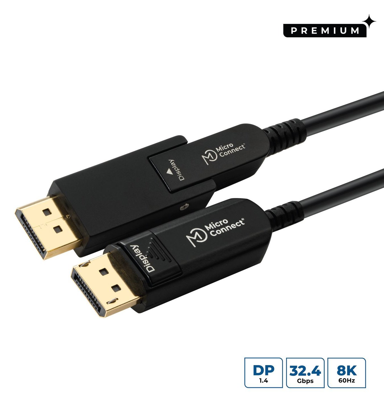 MicroConnect Premium - DisplayPort-Kabelsatz - DisplayPort 1.4 - unterstützt 8K 60 Hz (7680 x 4320)