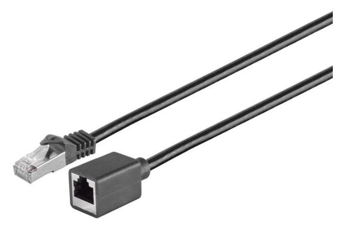 MicroConnect SFTP6A03EXT - 3 m - Cat6a - S/FTP (S-STP) - RJ-45 - RJ-45 - Schwarz