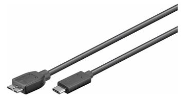 MicroConnect USB3.1CAMIB3.06 0.6m USB C Micro-USB B Männlich Männlich Schwarz USB Kabel von LumaTech