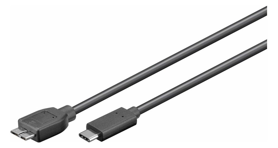 MicroConnect USB3.1CAMIB3.06 0.6m USB C Micro-USB B Männlich Männlich Schwarz USB Kabel