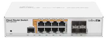 MikroTik Cloud Router Switch CRS112-8P-4S-IN - Switch - L3 - managed - 8 x 10/100/1000 (PoE) von LumaTech
