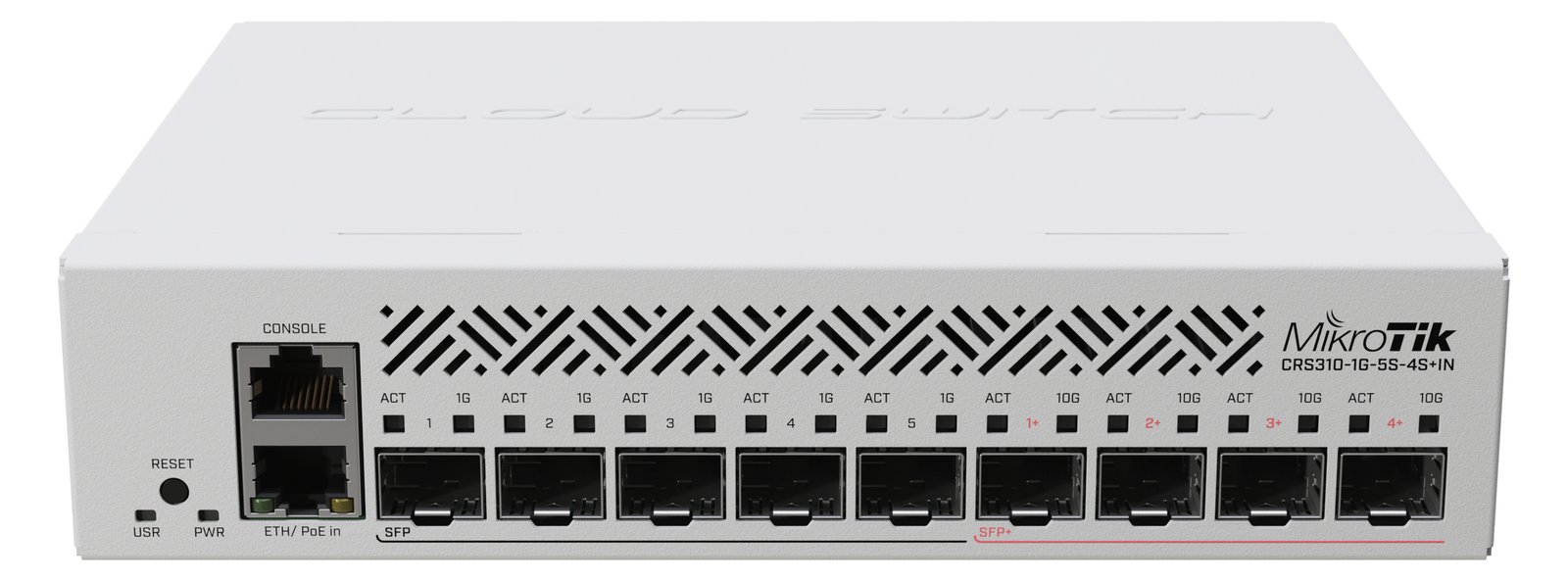 MikroTik CRS310-1G-5S-4S+IN - Switch - L3 - 5 x Gigabit SFP + 4 x 10 Gigabit SFP+ + 1 x 10/100/1000