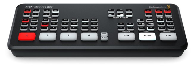 Blackmagic ATEM mini Pro ISO - Full HD - 1280 x 720,1920 x 1080 Pixel - 720p - 1080i - 1080p - 60 fps