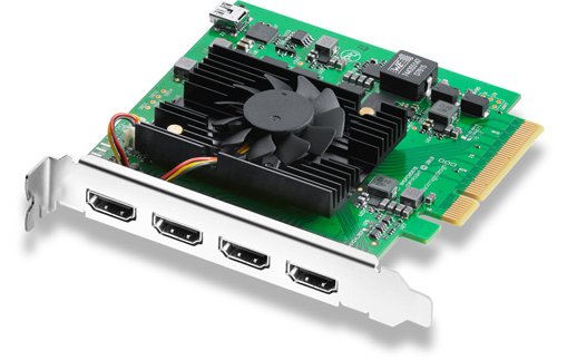 Blackmagic BM-BDLKDVQDHDMI4K - Schwarz - Grün - PCIe - 4K DCI - FCC - CE - 640x480p60 - 800x600p50,...