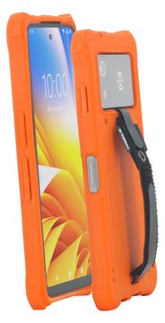 Mobilis PROTECH - Case - Safety Orange+ Handstr von LumaTech