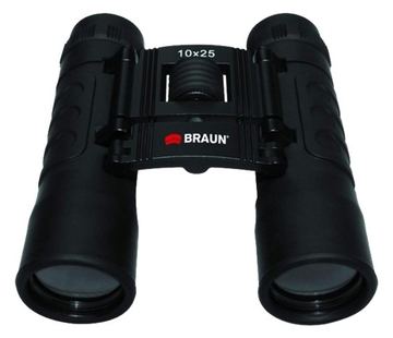 Braun Fernglas 10 x 25 - Dachkant - Schwarz von LumaTech