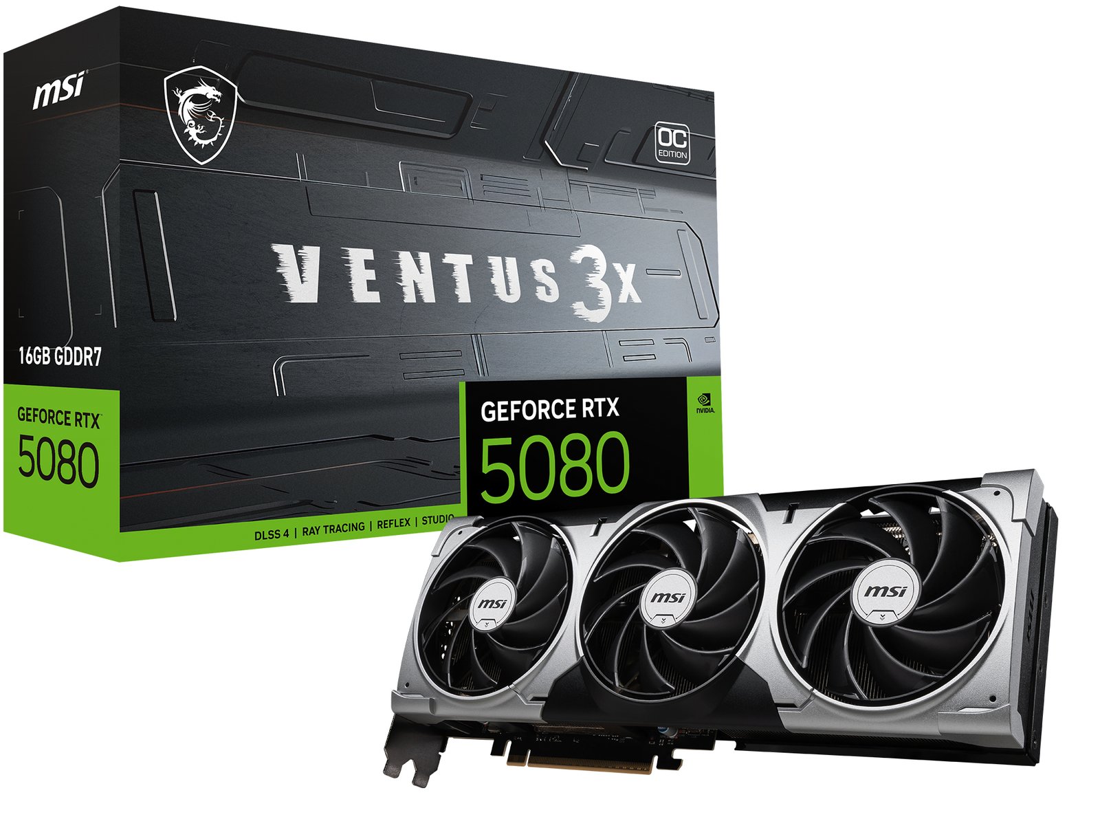 MSI GeForce RTX 5080 16G VENTUS 3X OC - Grafikkarten
