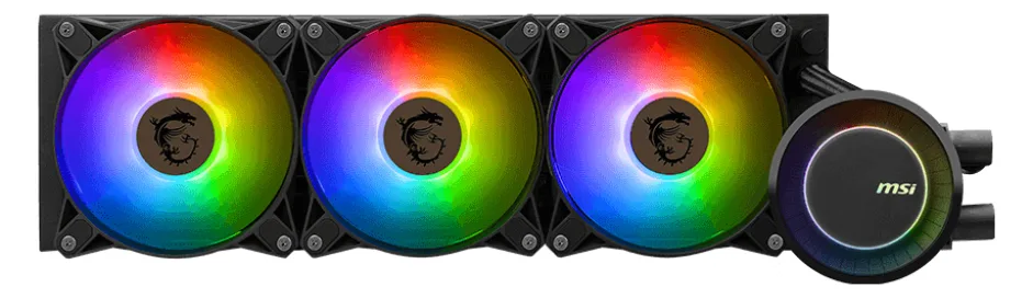 MSI MAG CORELIQUID E360 - Prozessor-Flüssigkeitskühlsystem - Kühlergröße: 360 mm - (für: LGA1156, LGA1155, LGA1150), Ansicht 2