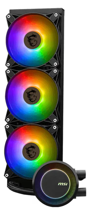MSI MAG CORELIQUID E360 - Prozessor-Flüssigkeitskühlsystem - Kühlergröße: 360 mm - (für: LGA1156, LGA1155, LGA1150), Ansicht 5