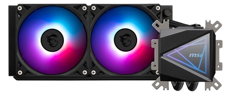 MSI MAG CORELIQUID I240 - Prozessor-Flüssigkeitskühlsystem - Kühlergröße: 240 mm - Schwarz