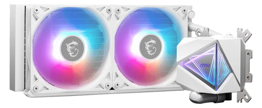 MSI MAG CORELIQUID I240 - Prozessor-Flüssigkeitskühlsystem - Kühlergröße: 240 mm - Weiß, Ansicht 3