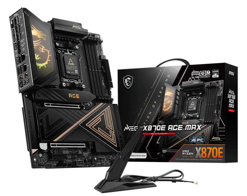 MSI MB MSI AMD AM5 MEG X870E ACE MAX - AMD Sockel AM5 (Ryzen Zen4) - ATX, Ansicht 2