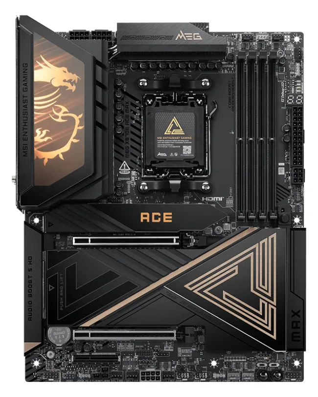 MSI MB MSI AMD AM5 MEG X870E ACE MAX - AMD Sockel AM5 (Ryzen Zen4) - ATX, Ansicht 3