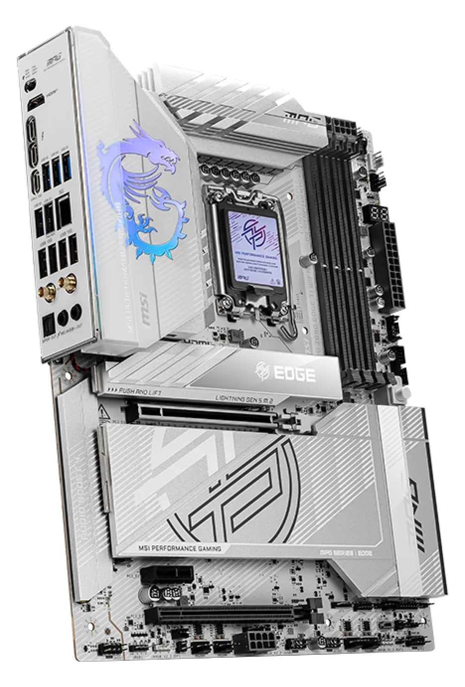 MSI MPG Z890 EDGE TI WIFI - Motherboard - ATX - LGA1851-Sockel - Z890 Chipsatz - USB4, USB 3.2 Gen 1, USB 3.2 Gen 2, Ansicht 5