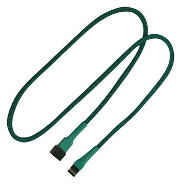 Nanoxia Verlängerungskabel für Lüfterspannungsversorgung - Molex, 3-polig (W) - Grün von LumaTech