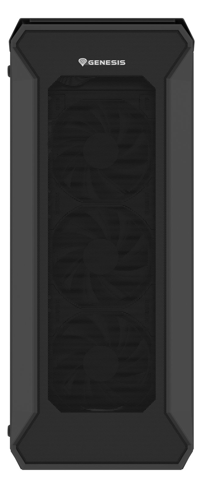 natec Gehäuse Irid 505f mit Sichtfenster schwarz - Midi/Minitower - ATX